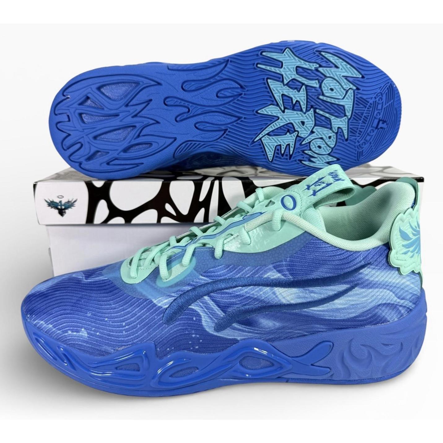 Puma Lamelo Ball Mb.04 Lo Team Basketball Shoes Ultra Blue 312174 02 Size 16